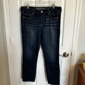 American Eagle Super Stretch Skinny Jeans Size 14 Short EUC